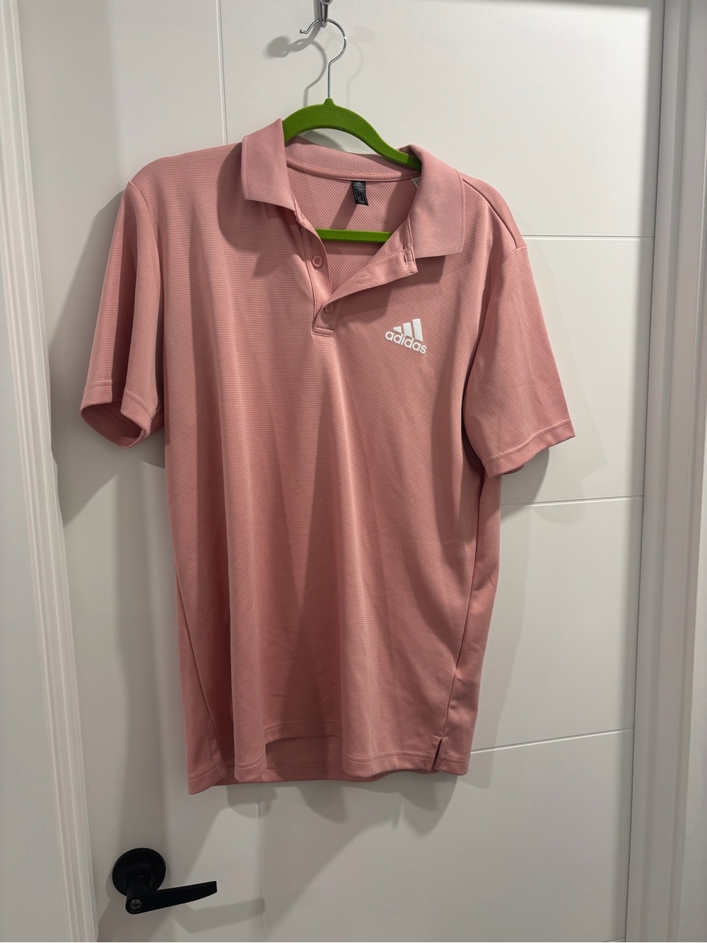 Adidas Men’s Dusty Pink Golf Shirt with Logo